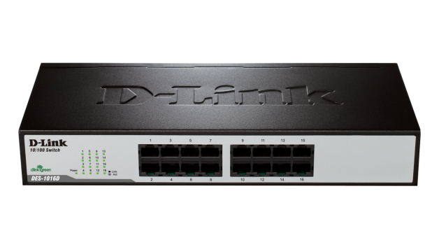 D-LINK 16-Port Fast Ethernet Unmanaged Desktop Switch